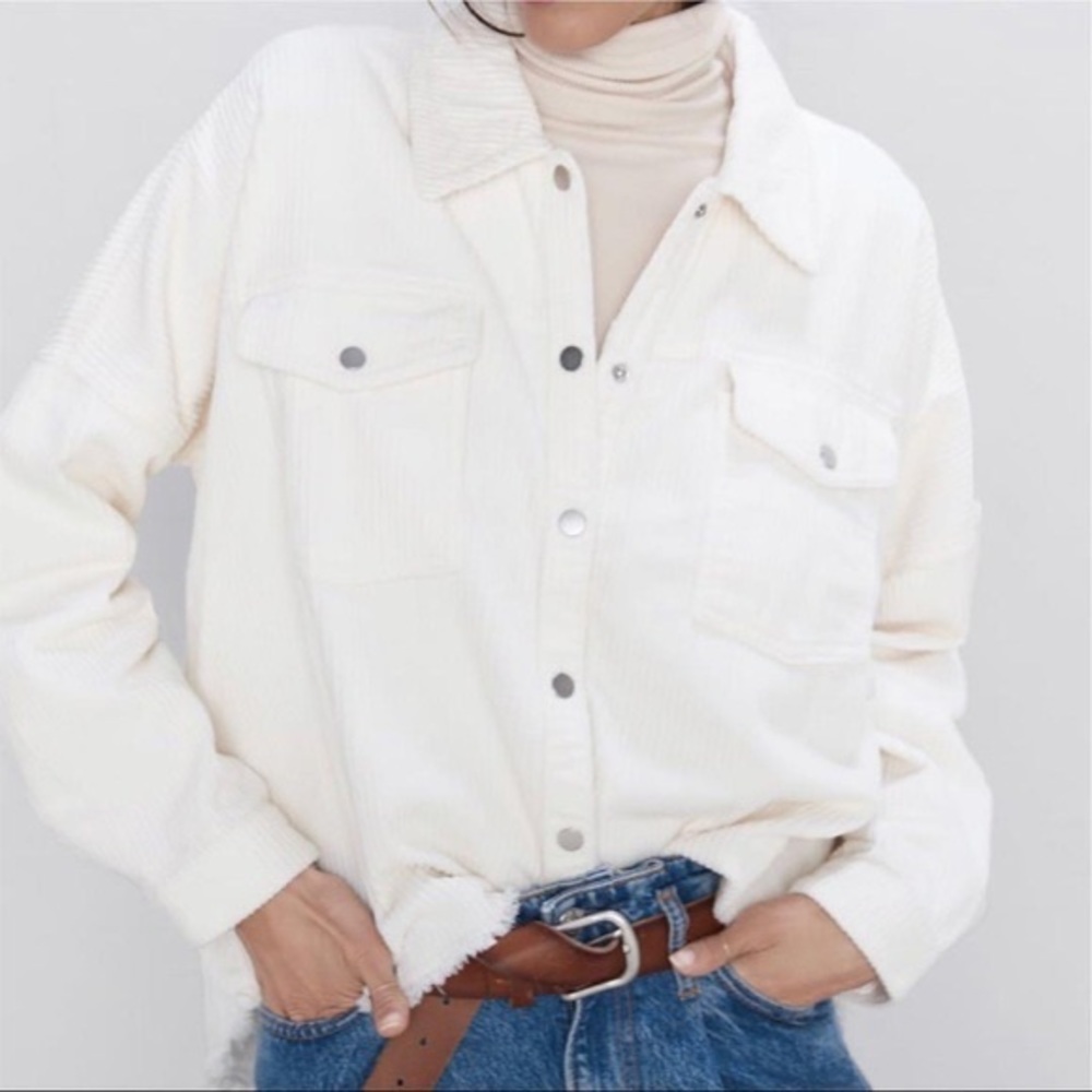 White corduroy jacket